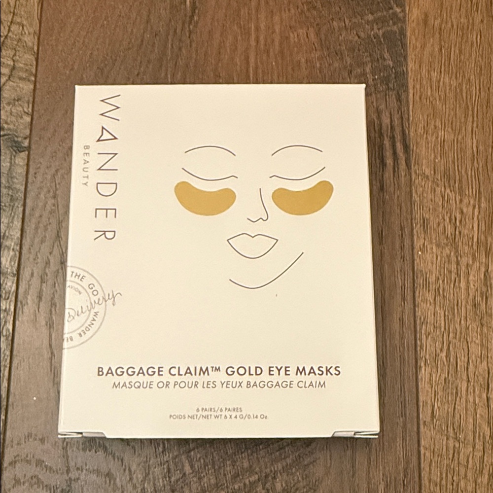 Wander Beauty Baggage Claim Gold Eye Masks